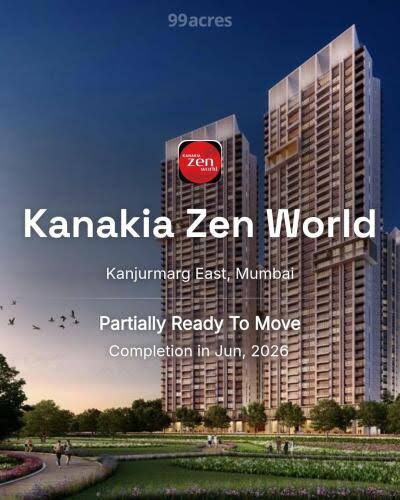 1 BHK Flat For Sale in Kanakia Zen World Kanjurmarg East, Mumbai